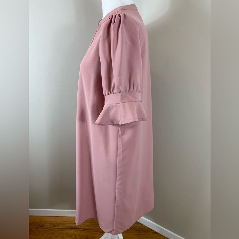 Elegant Pink Women's Dress Medium - Picture 5 of 9